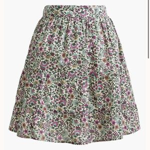 J. crew factory Tiered floral mini skirt